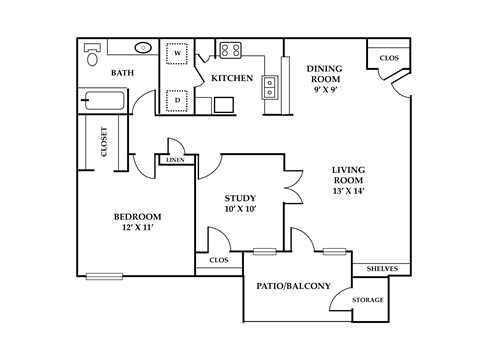 a floor plan of a home